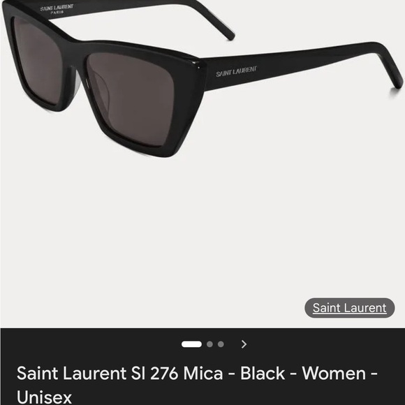 Saint Laurent Black Square Sunglasses main image 5